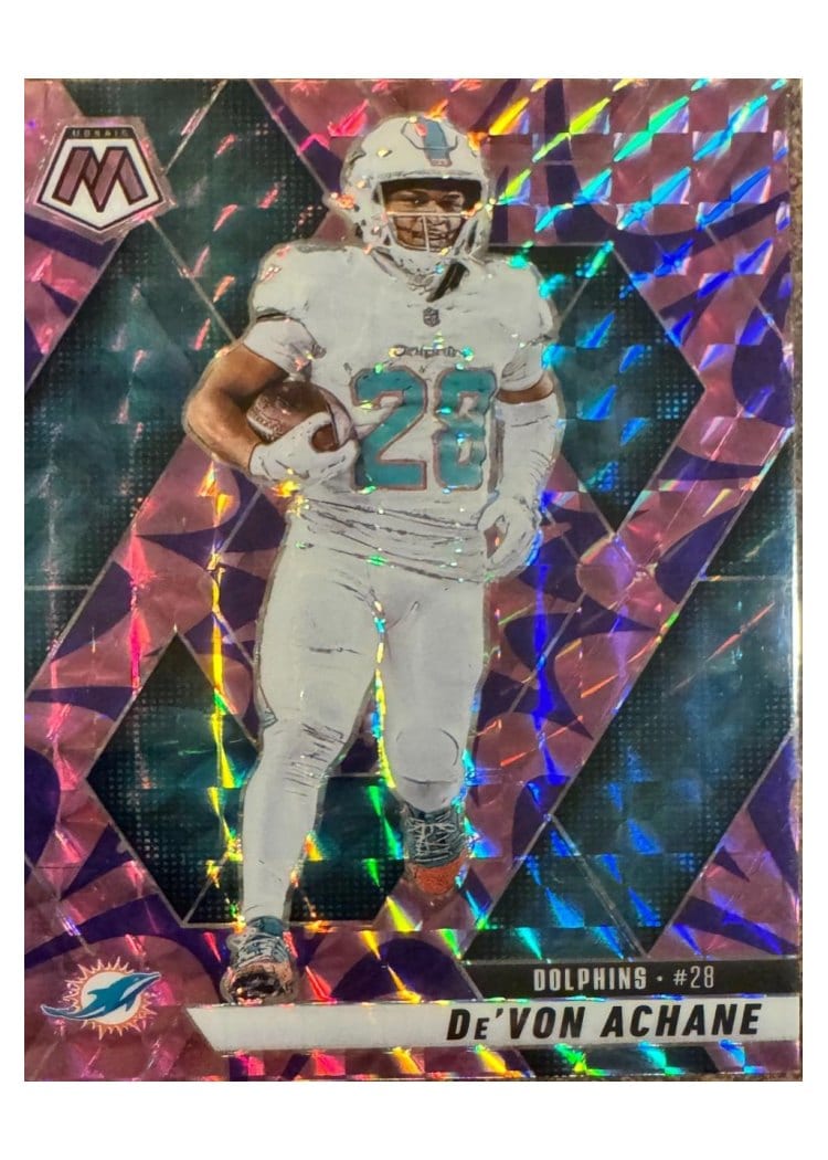 2025 Panini Mosaic Base Set De'Von Achane #58 card