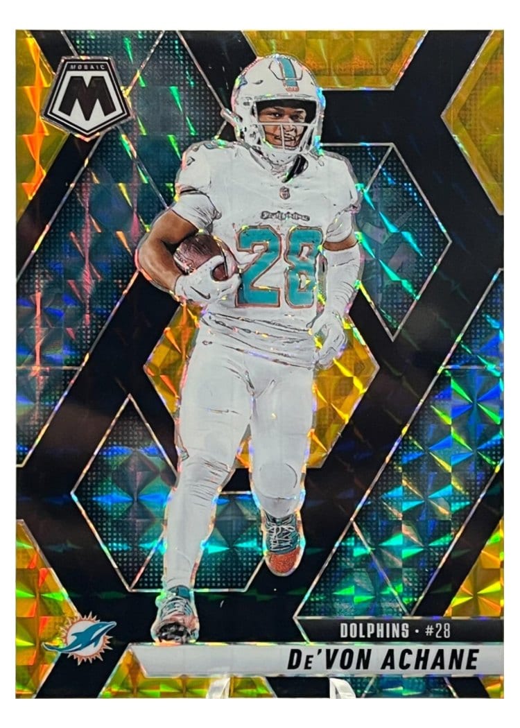 2025 Panini Mosaic Base Set De'Von Achane #58 card