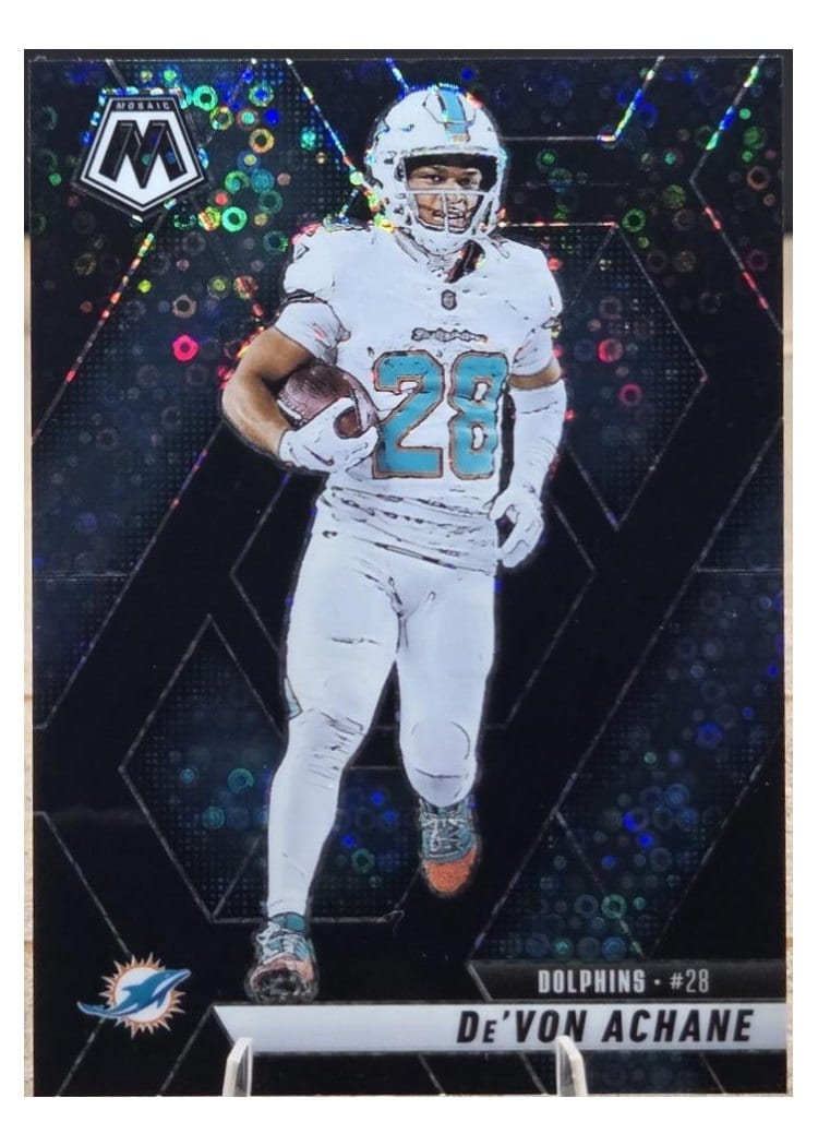 2025 Panini Mosaic Base Set De'Von Achane #58 card