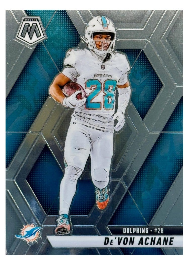 2025 Panini Mosaic Base Set De'Von Achane #58 card