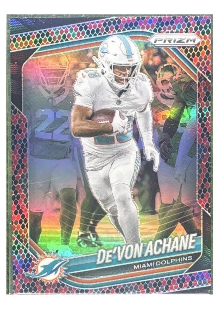 2025 Panini Prizm Base Set De'Von Achane #150 card