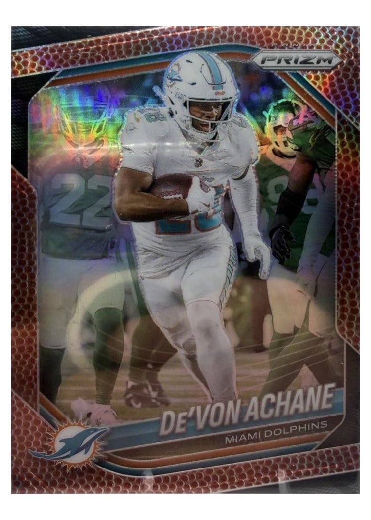 2025 Panini Prizm Base Set De'Von Achane #150 card