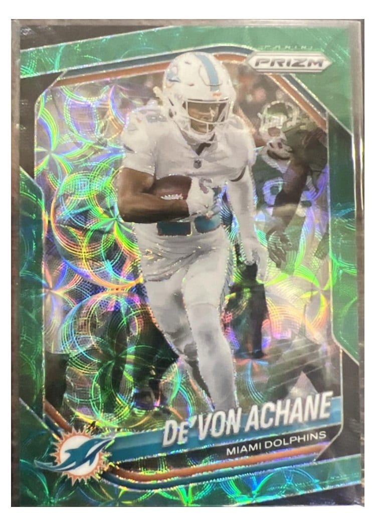 2025 Panini Prizm Base Set De'Von Achane #150 card