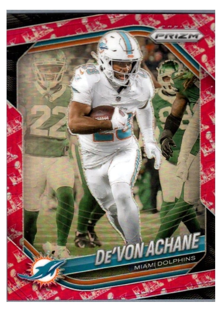 2025 Panini Prizm Base Set De'Von Achane Super Bowl LX #150 card