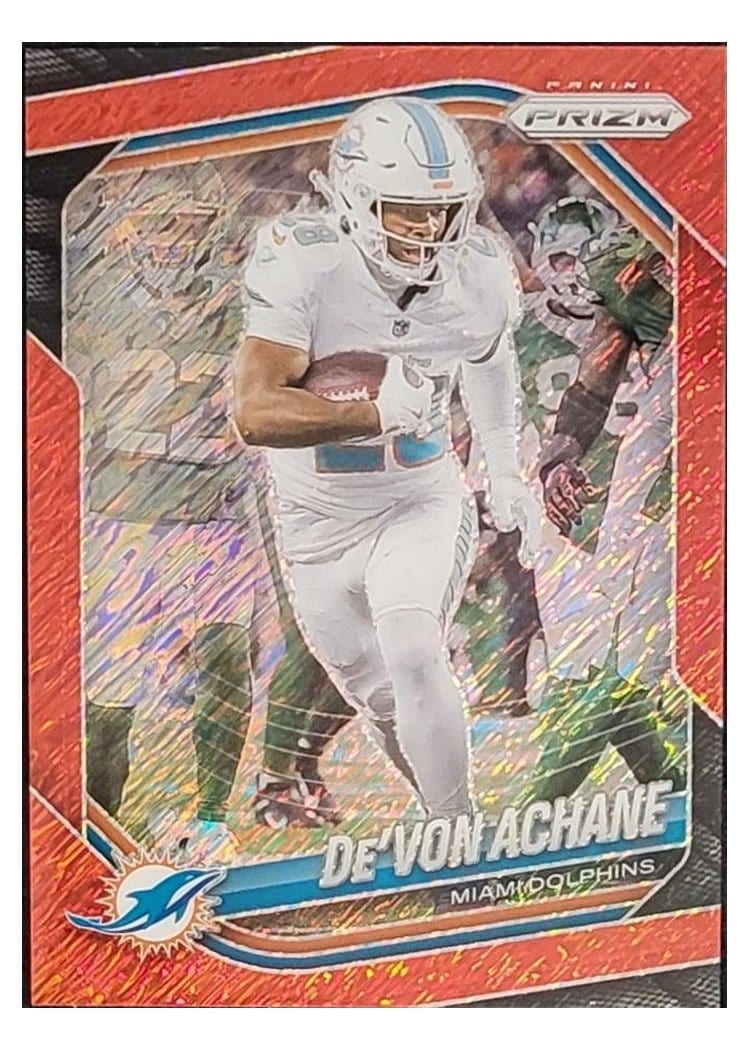 2025 Panini Prizm Base Set De'Von Achane #150 card