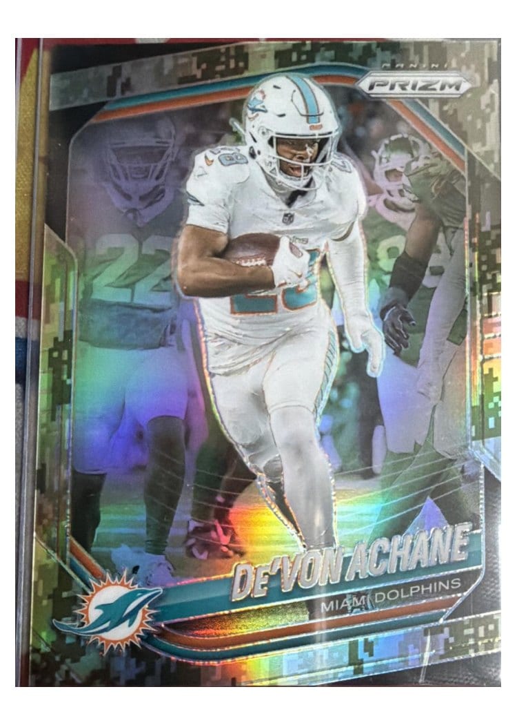 2025 Panini Prizm Base Set De'Von Achane #150 card