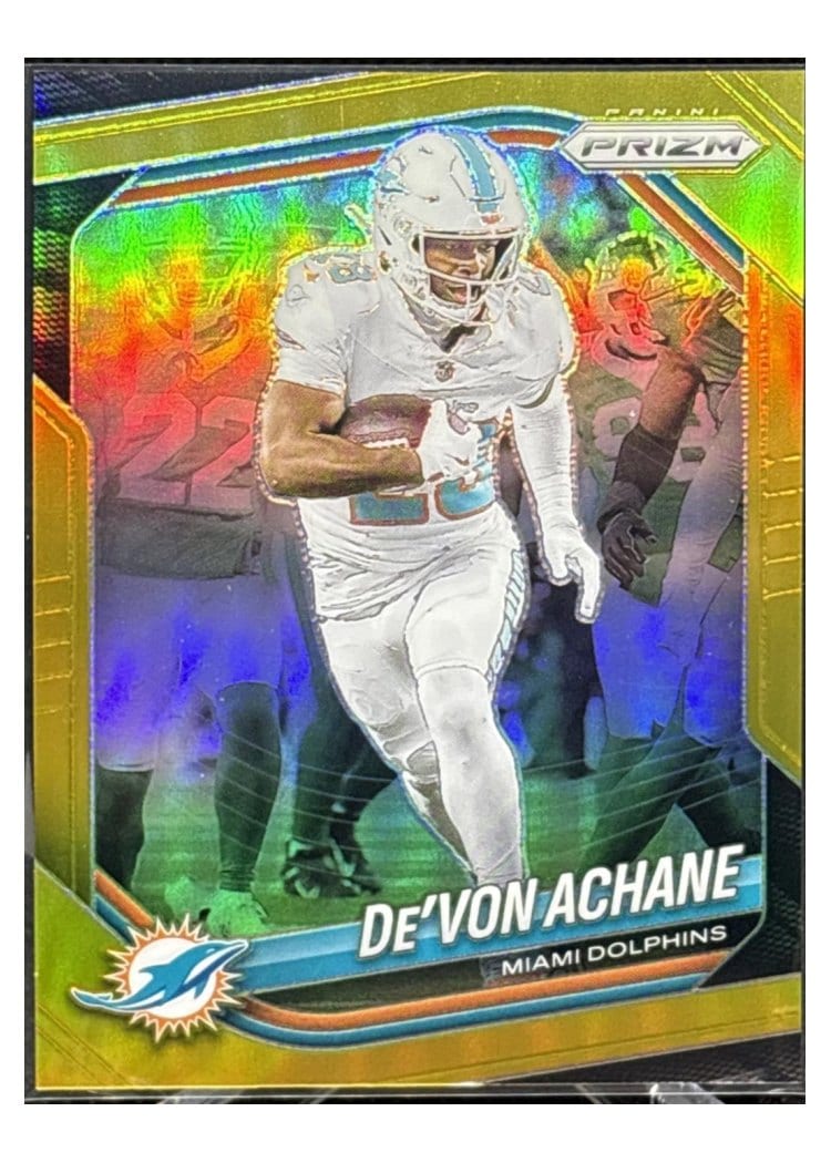 2025 Panini Prizm Base Set De'Von Achane #150 card