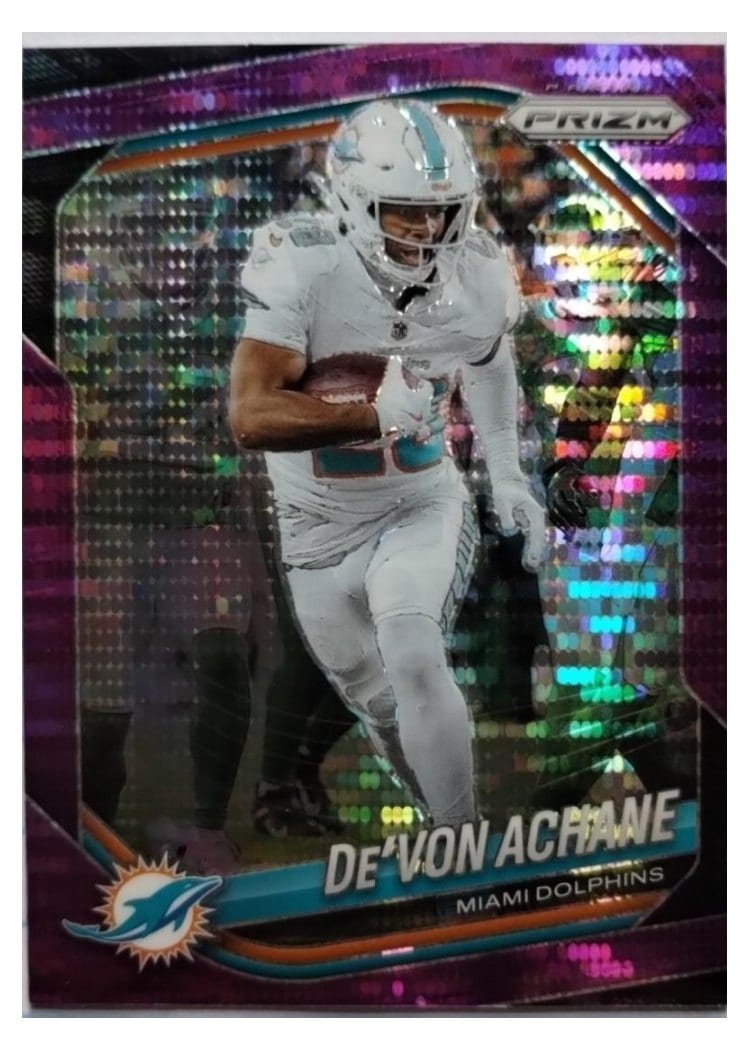 2025 Panini Prizm Base Set De'Von Achane #150 card