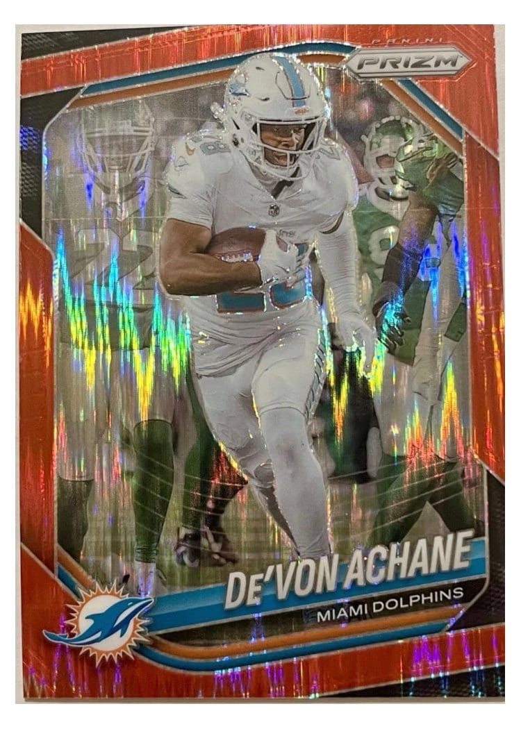 2025 Panini Prizm Base Set De'Von Achane #150 card