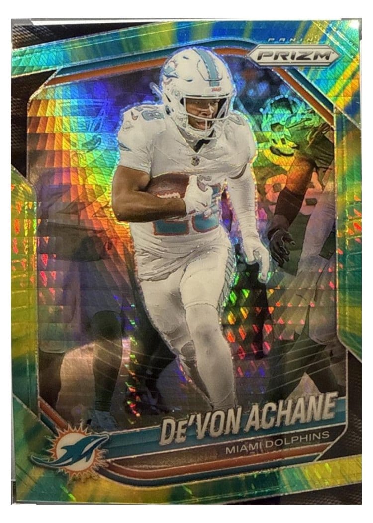 2025 Panini Prizm Base Set De'Von Achane #150 card