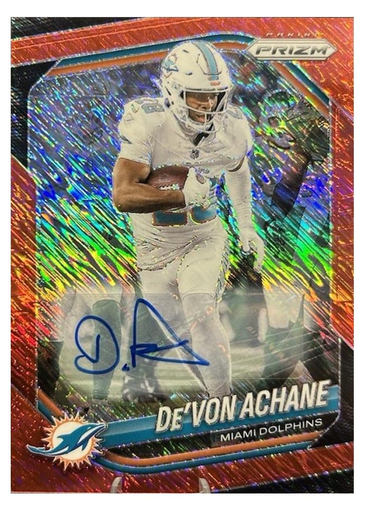 2025 Panini Prizm Base Set De'Von Achane #150 card