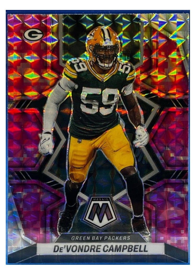 2022 Panini Mosaic Base Set De'Vondre Campbell #74 card