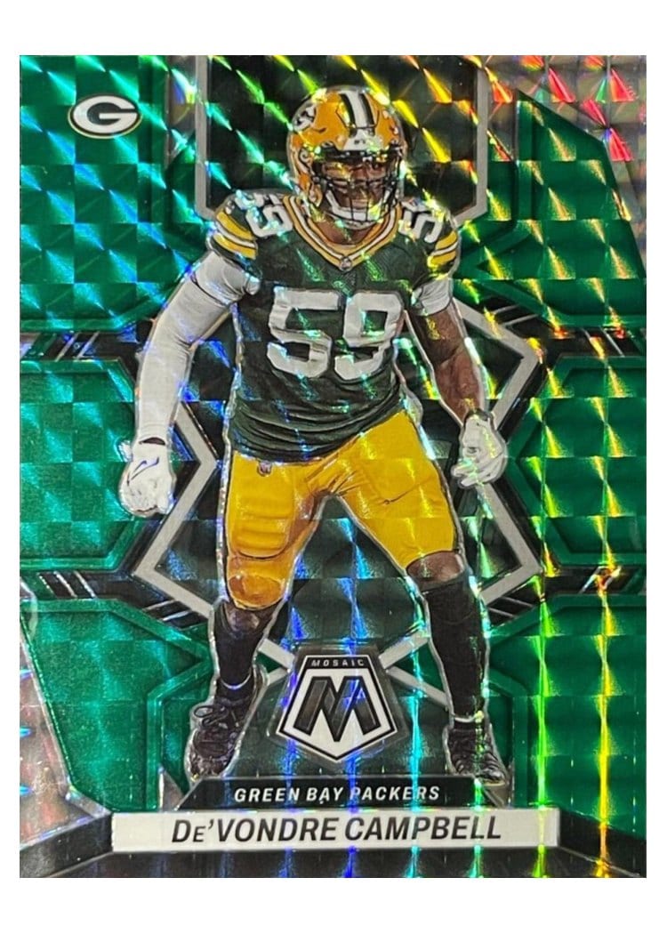 2022 Panini Mosaic Base Set De'Vondre Campbell #74 card