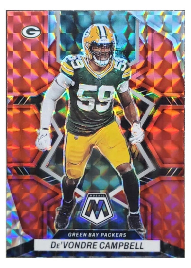 2022 Panini Mosaic Base Set De'Vondre Campbell #74 card