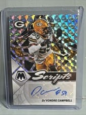 2022 Panini Mosaic Scripts De'Vondre Campbell #S-DC card