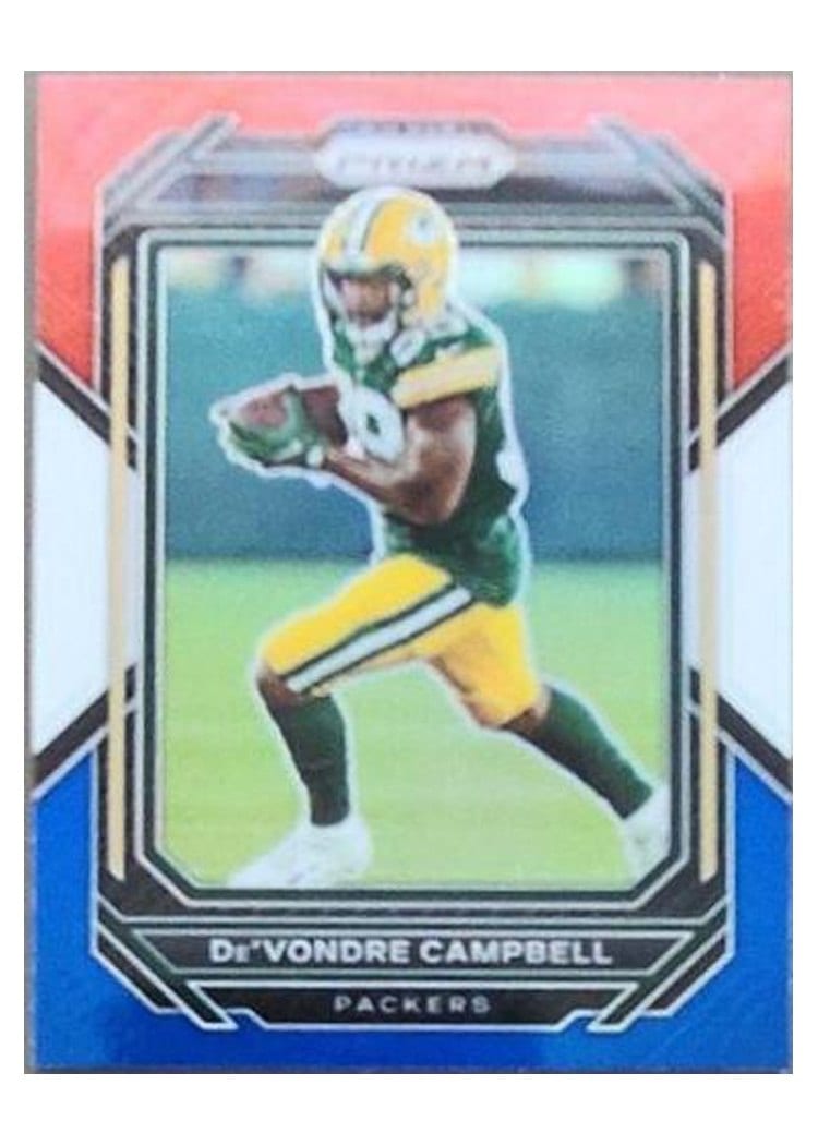 2022 Panini Prizm Base Set De'Vondre Campbell Red White Blue #108 card