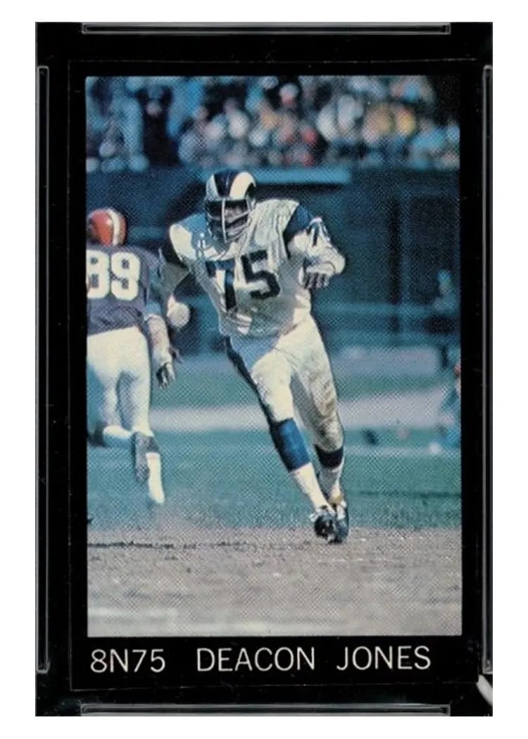 1968 Champion Corn Flakes Deacon Jones #8N75 card