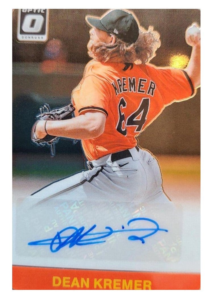 2021 Donruss Optic Retro 1987 Signatures Dean Kremer #RS87-DK card