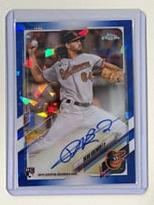 2021 Topps Chrome Sapphire Edition Rookie Autographs Dean Kremer #RA-DK card