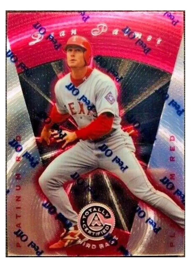 1997 Pinnacle Totally Certified Dean Palmer #19 card