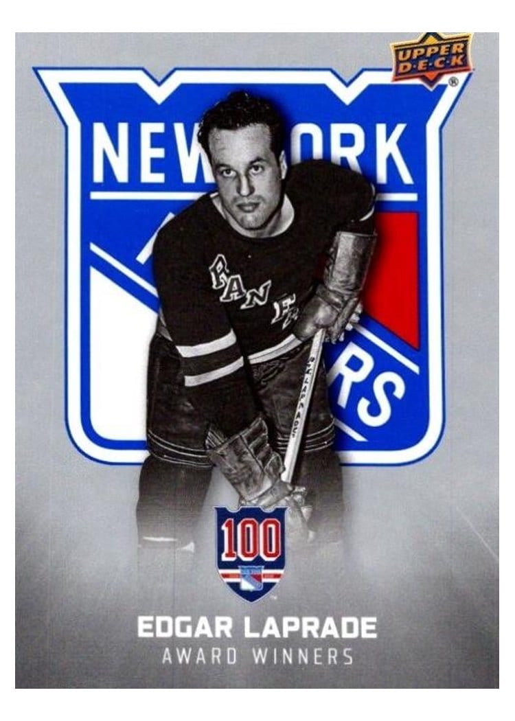 2025-26 Upper Deck New York Rangers Centennial Base Set Dean Prentice #4 card