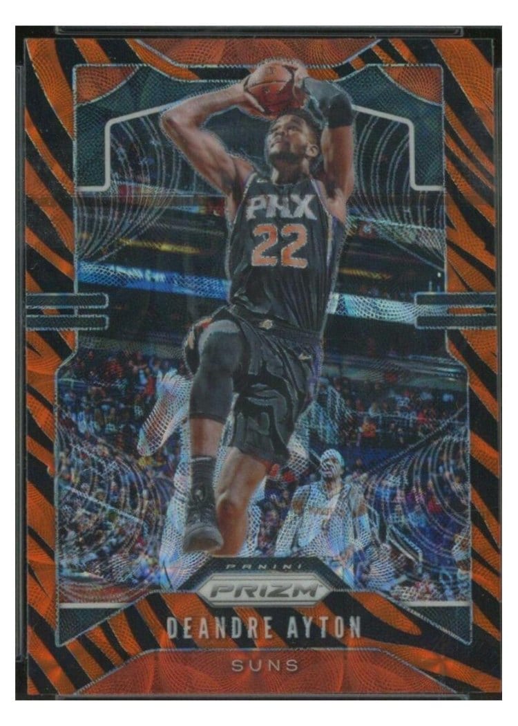 2019-20 Panini Prizm Base Set Deandre Ayton Tiger Stripe Choice Prizm #71 card