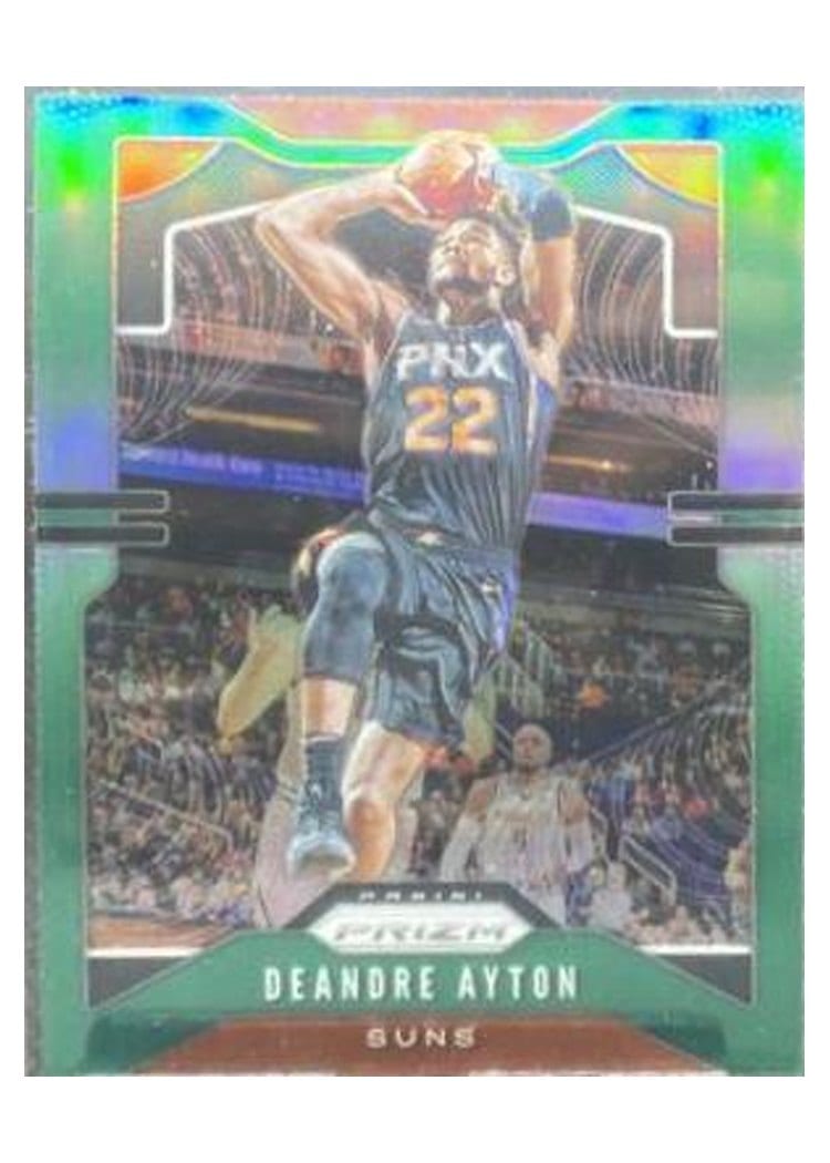 2019-20 Panini Prizm Base Set Deandre Ayton Green Prizm #71 card