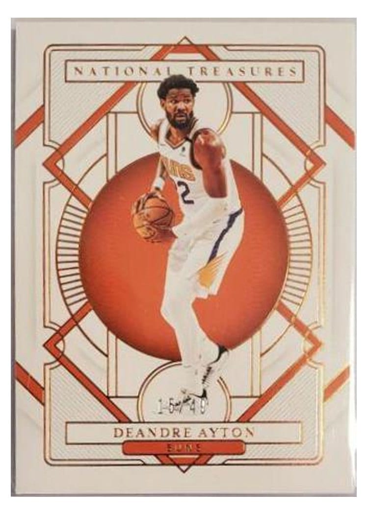 2020-21 Panini National Treasures Base Set Deandre Ayton #48 card