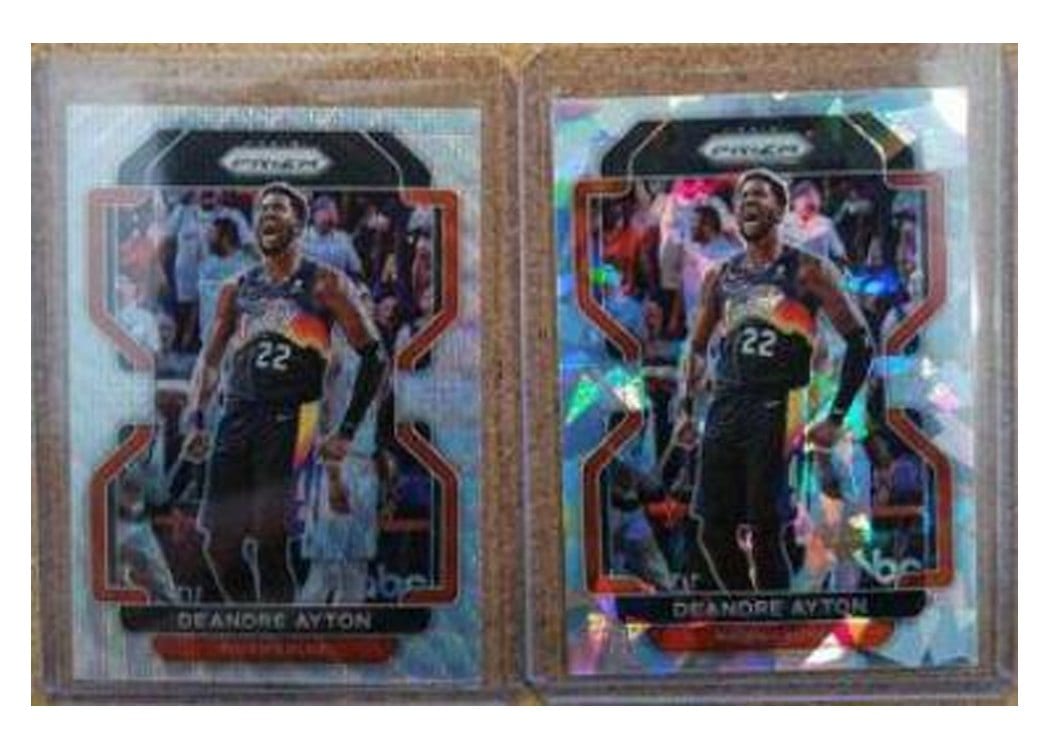 2021-22 Panini Prizm Base Set Deandre Ayton Green Ice Prizm #4 card