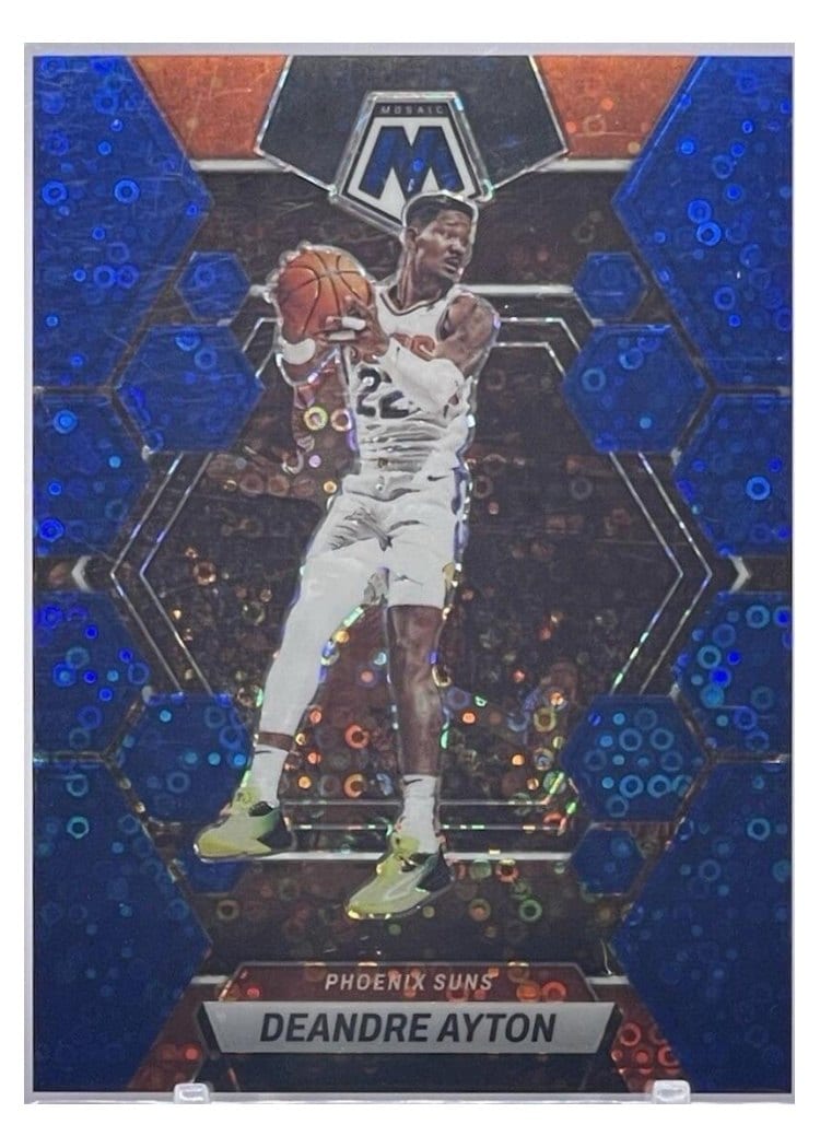 2022-23 Panini Mosaic Base Set Deandre Ayton Fast Break Blue #152 card