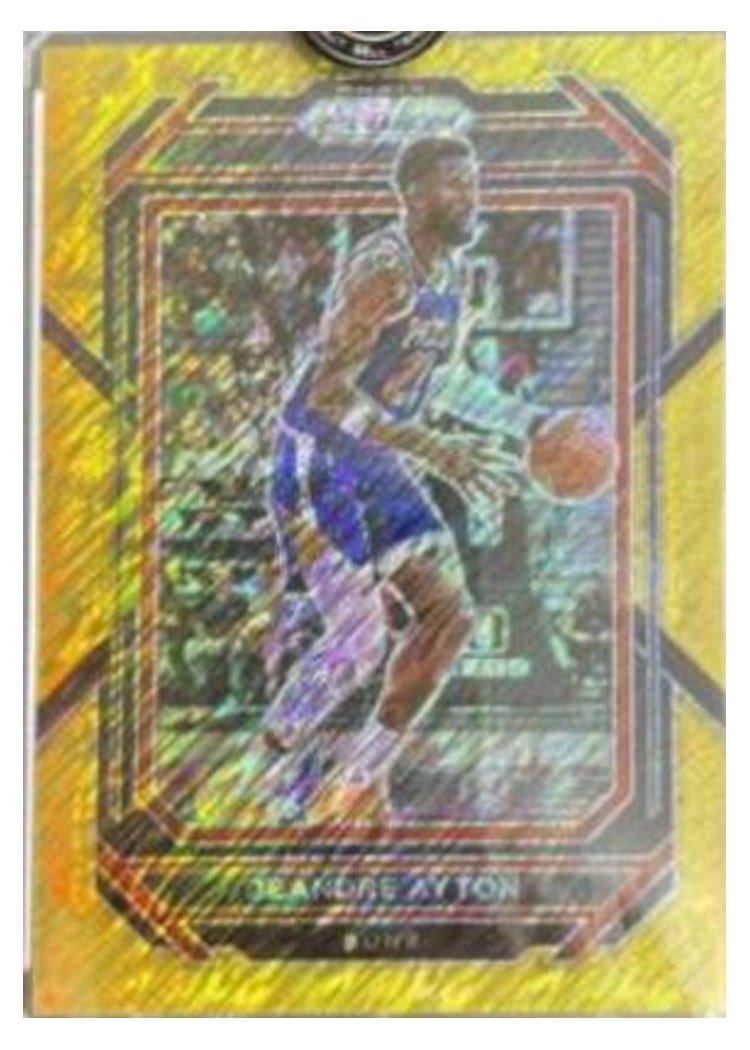 2022-23 Panini Prizm Base Set Deandre Ayton Gold Prizm #135 card