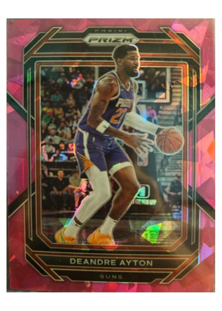 2022-23 Panini Prizm Base Set Deandre Ayton Pink Ice Prizm #135 card