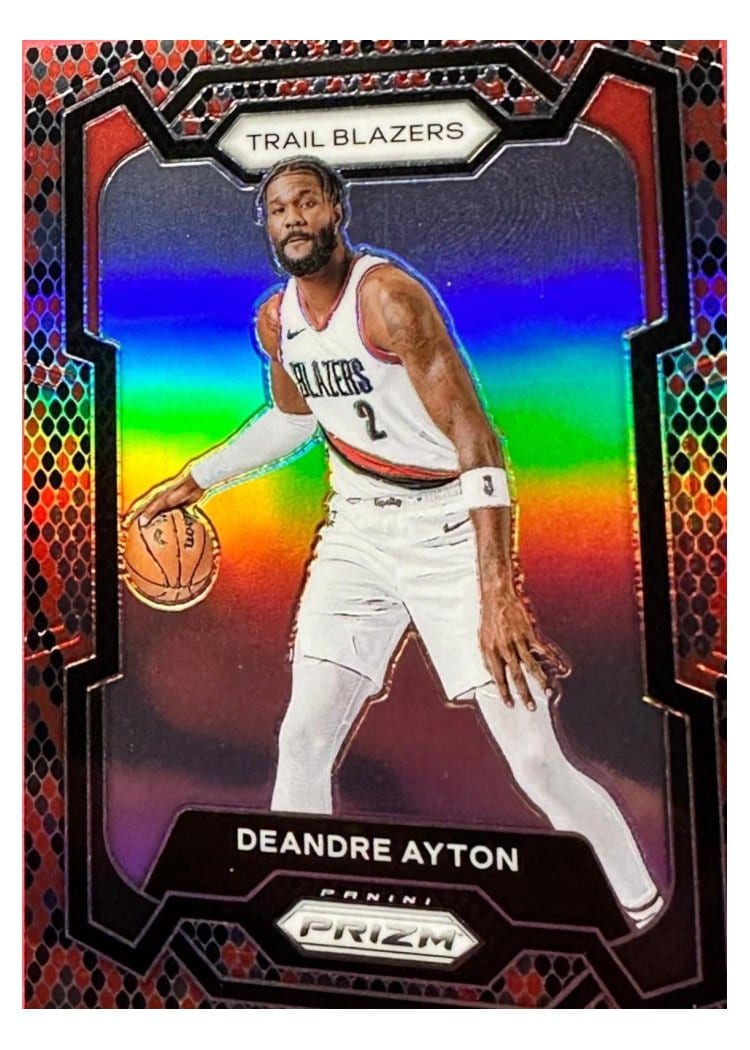 2023-24 Panini Prizm Base Set Deandre Ayton Snakeskin #53 card