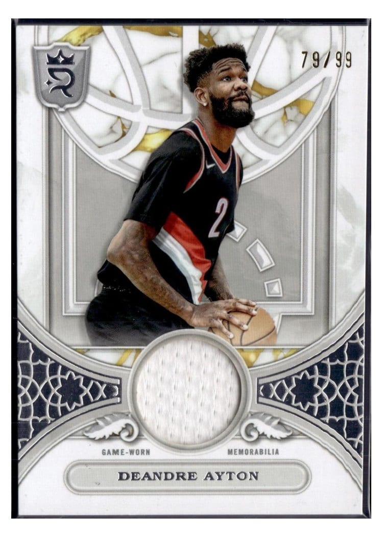 2023-24 Topps Royalty Round Ball Relics Deandre Ayton #RBR-DA card