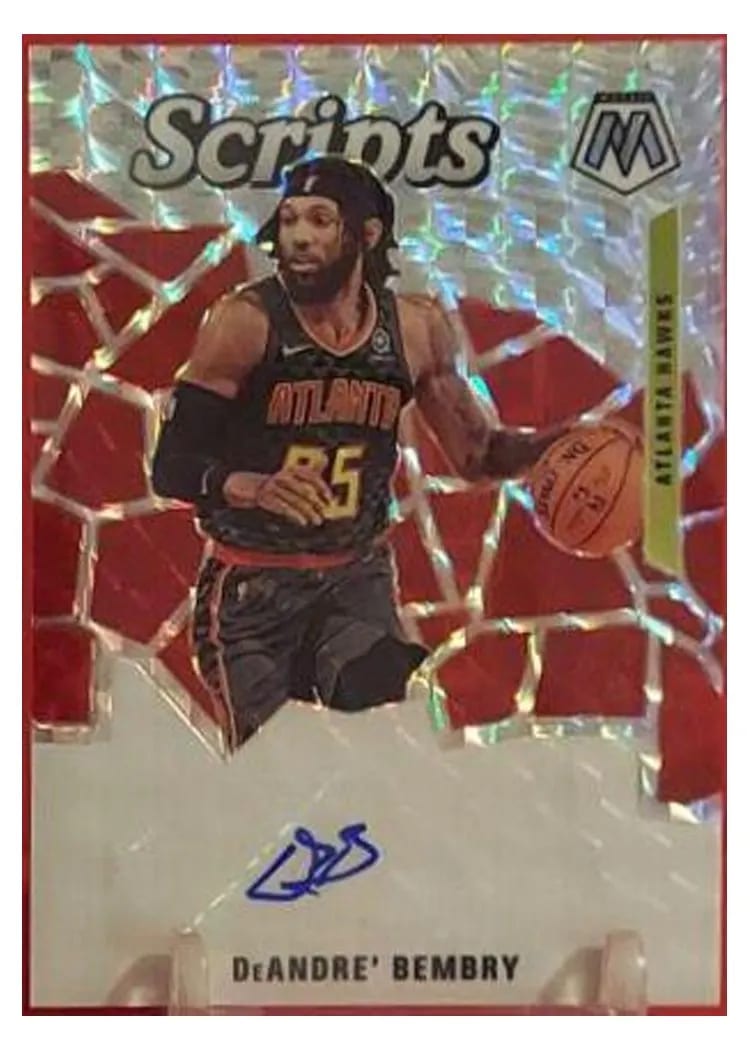 2019 Panini Mosaic Scripts DeAndre' Bembry #SC-DBM card