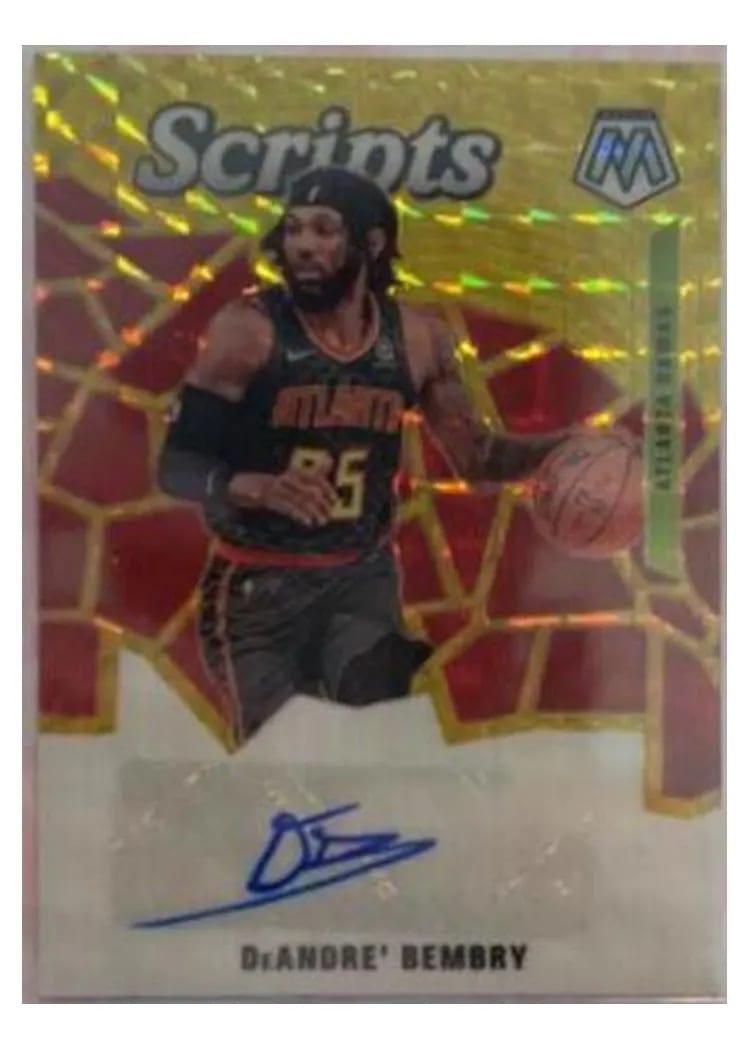 2019 Panini Mosaic Scripts DeAndre' Bembry #SC-DBM card