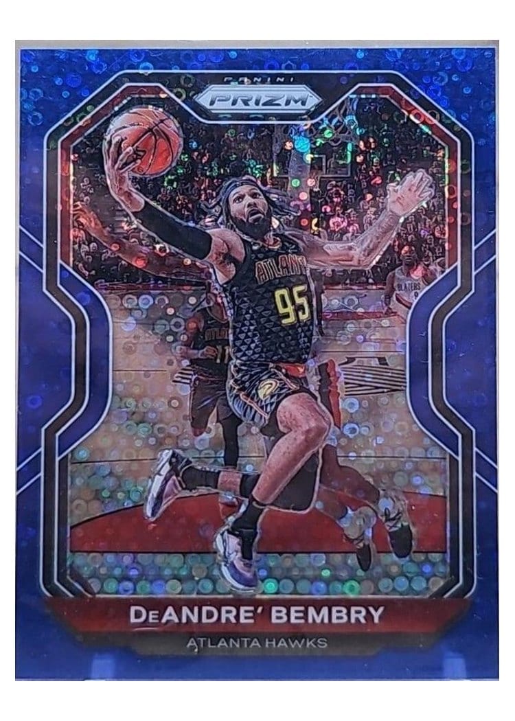 2020-21 Panini Prizm Base Set DeAndre' Bembry Blue Prizm #11 card