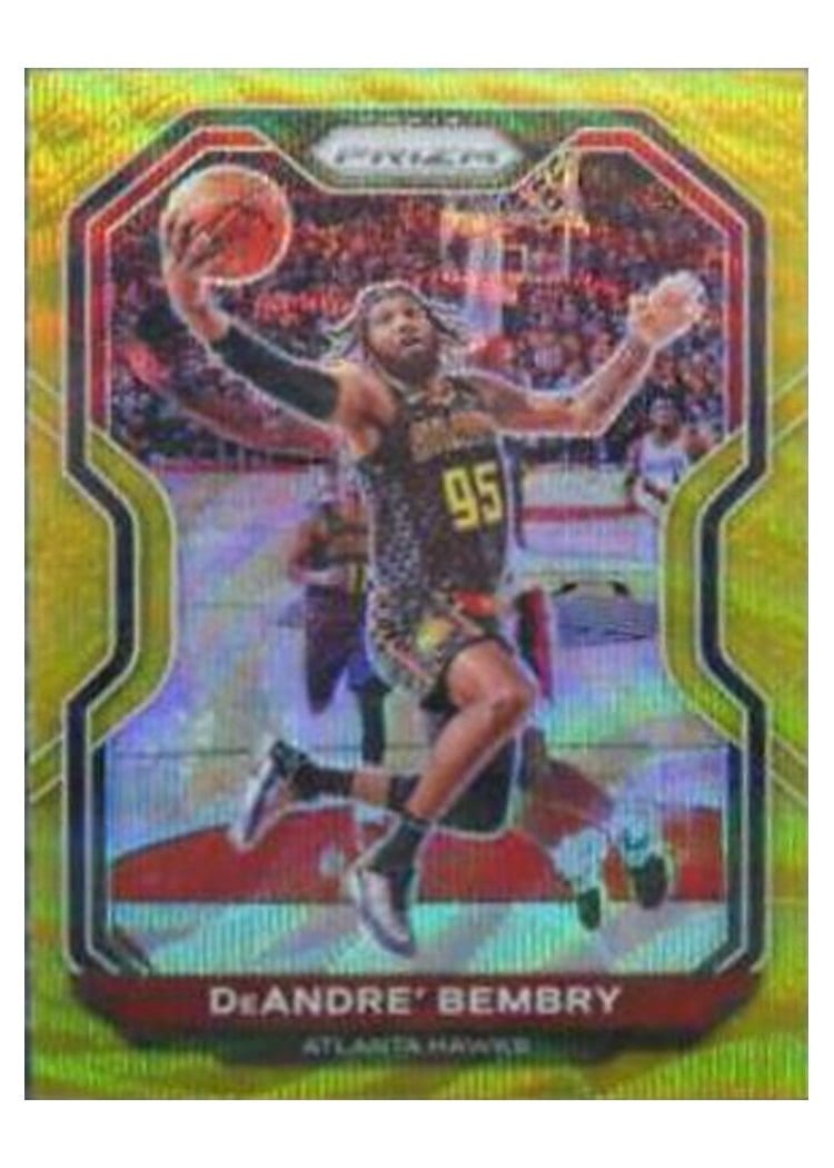 2020-21 Panini Prizm Base Set DeAndre' Bembry Gold Wave Prizm #11 card