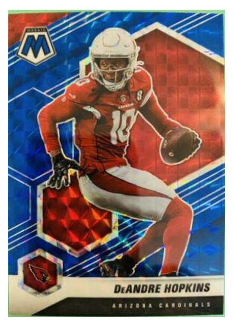 2021 Panini Mosaic Base Set DeAndre Hopkins Blue Mosaic #11 card