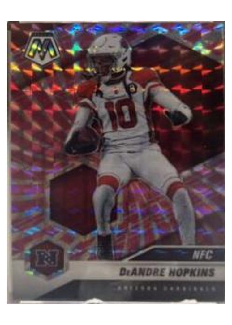 2021 Panini Mosaic Base Set DeAndre Hopkins Pink Swirl Mosaic #218 card