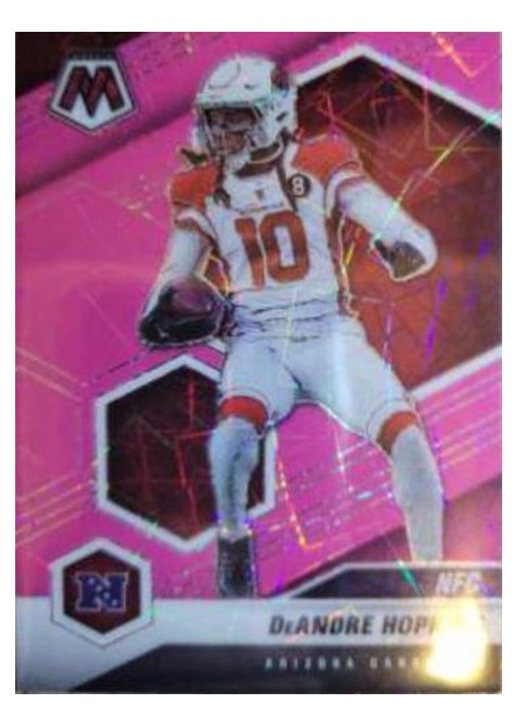 2021 Panini Mosaic Base Set DeAndre Hopkins Pink Fluorescent #218 card