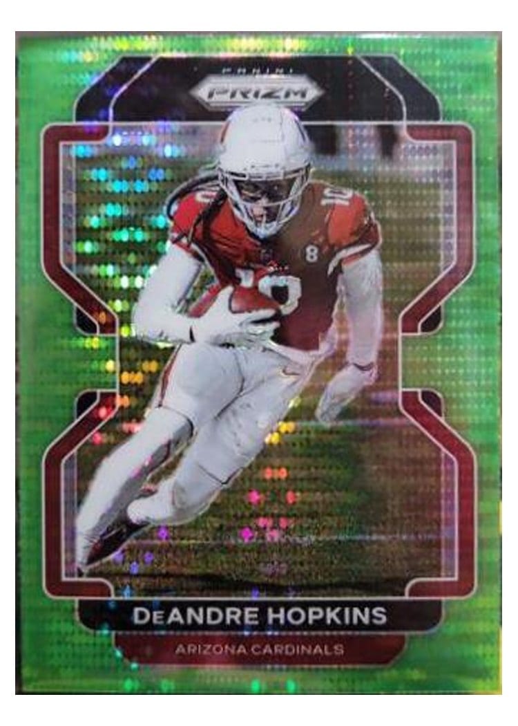 2021 Panini Prizm Base Set DeAndre Hopkins Green Prizm #75 card