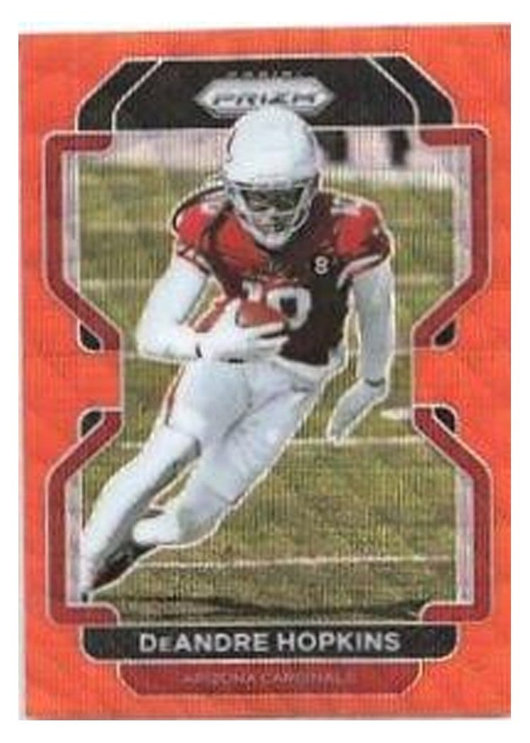 2021 Panini Prizm Base Set DeAndre Hopkins Orange Wave Prizm #75 card