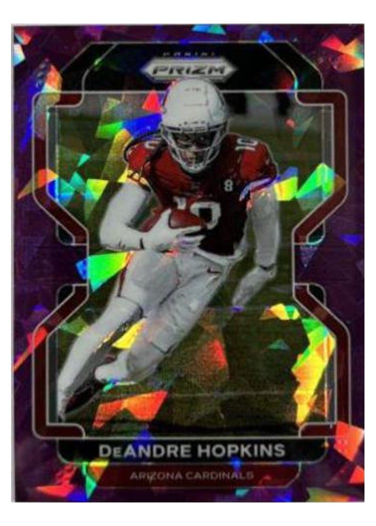 2021 Panini Prizm Base Set DeAndre Hopkins Purple Ice Prizm #75 card
