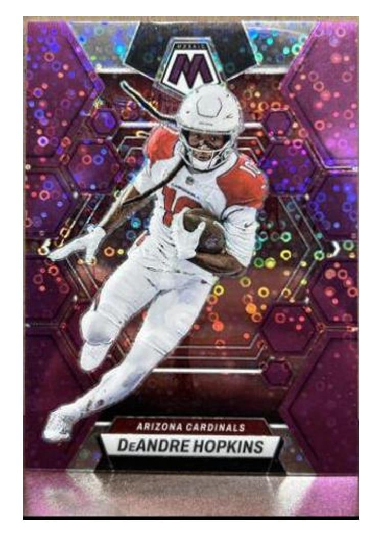 2023 Panini Mosaic Base Set DeAndre Hopkins No Huddle Purple #2 card