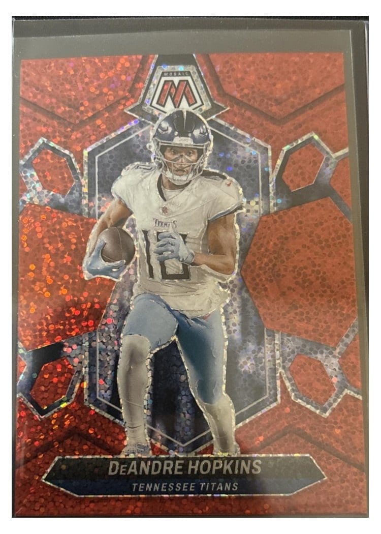2024 Panini Mosaic Base Set DeAndre Hopkins Red Sparkle #214 card