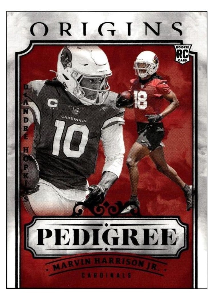 2024 Panini Origins Pedigree DeAndre Hopkins / Marvin Harrison Jr. #6 card