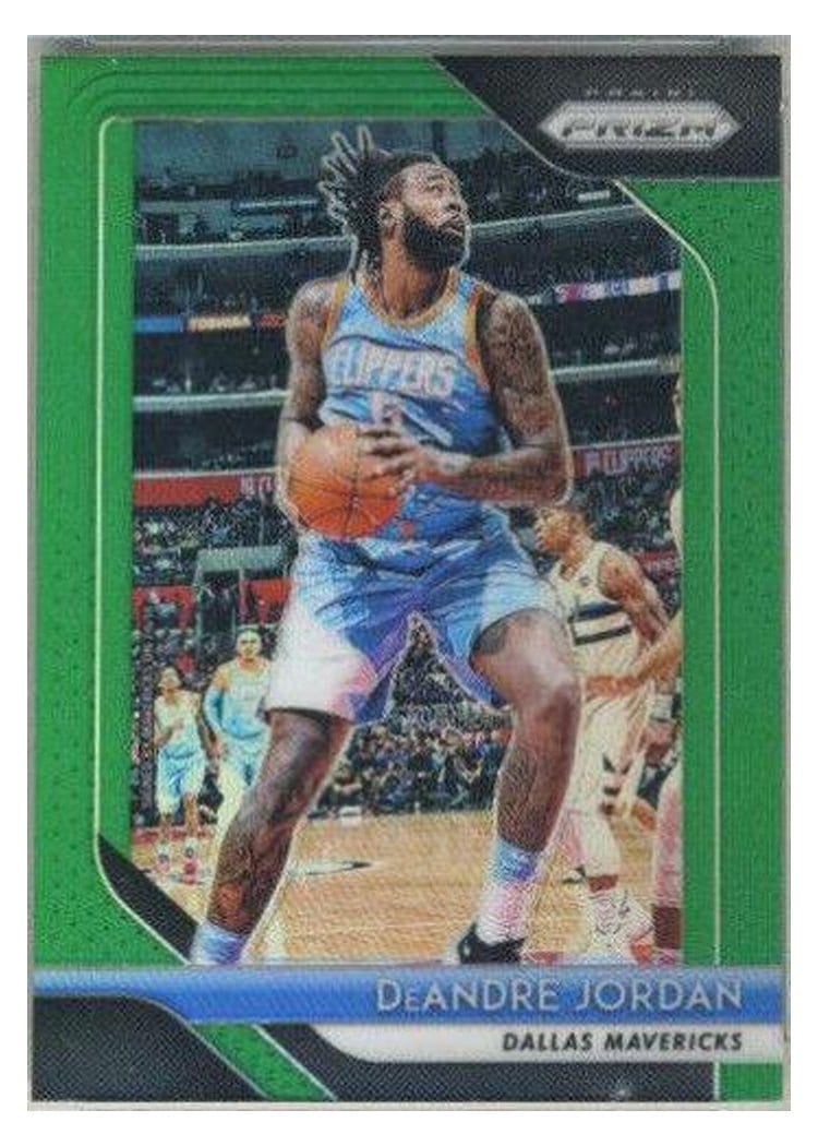 2018-19 Panini Prizm Base Set DeAndre Jordan Green Prizm #12 card