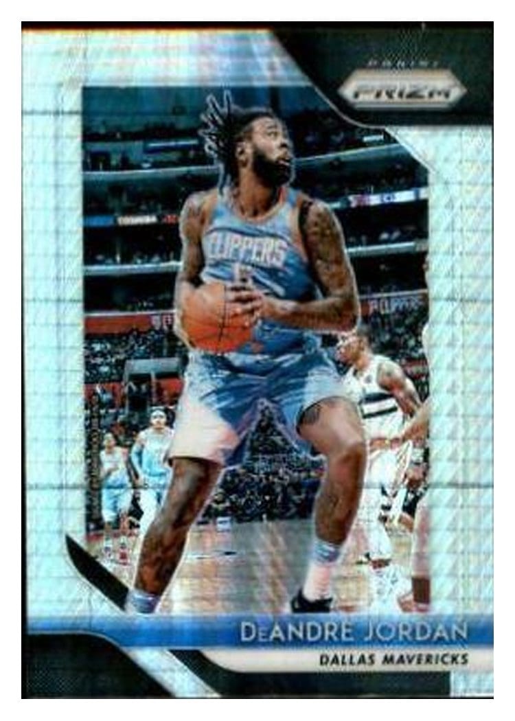 2018-19 Panini Prizm Base Set DeAndre Jordan Hyper Prizm #12 card