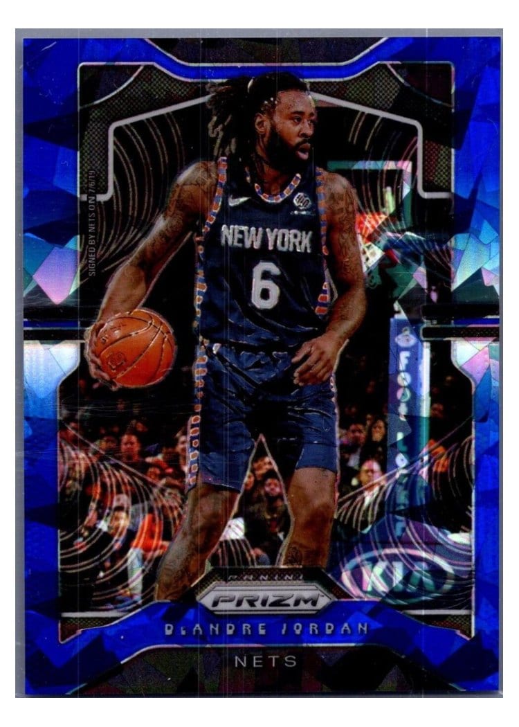 2019-20 Panini Prizm Base Set DeAndre Jordan Blue Ice Prizm #243 card